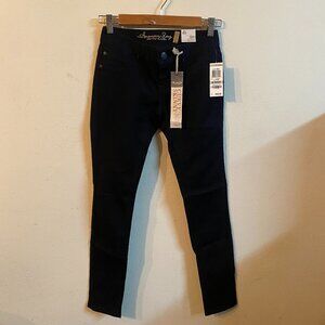 AMERICAN RAG SIZE 00 BLACK CURVY SKINNY JEANS